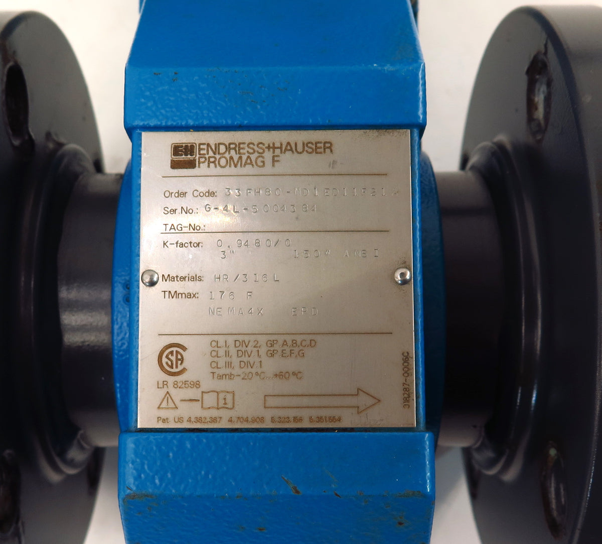 Endress+Hauser Promag F Flowmeter 3" 33FH80-MD1ED11F21A - Advance Operations