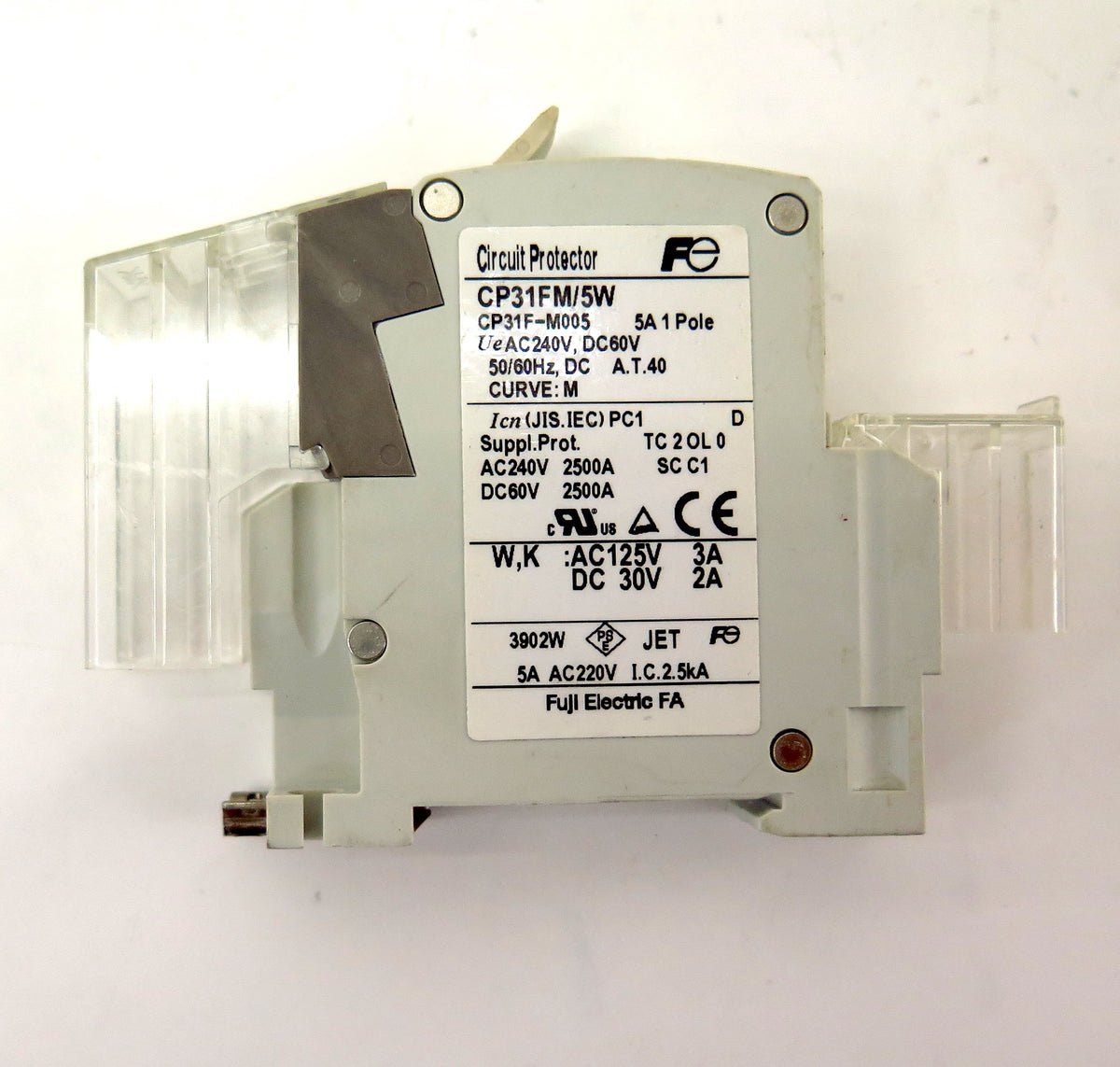 Fuji Circuit Breaker CP31FM/5W 5A 1 Pole - Advance Operations