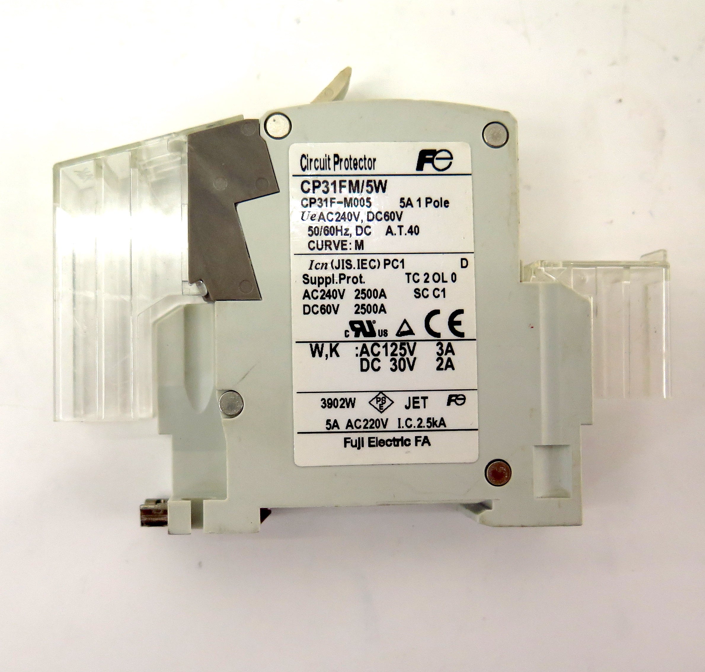 Fuji Circuit Breaker CP31FM/5W 5A 1 Pole - Advance Operations
