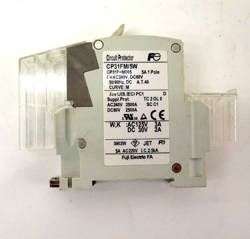Fuji Circuit Breaker CP31FM/5W 5A 1 Pole - Advance Operations