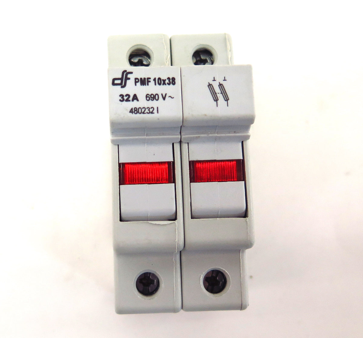 DF Electric Fuse Holder PMF 10X38 600VAC 32A (2) - Advance Operations