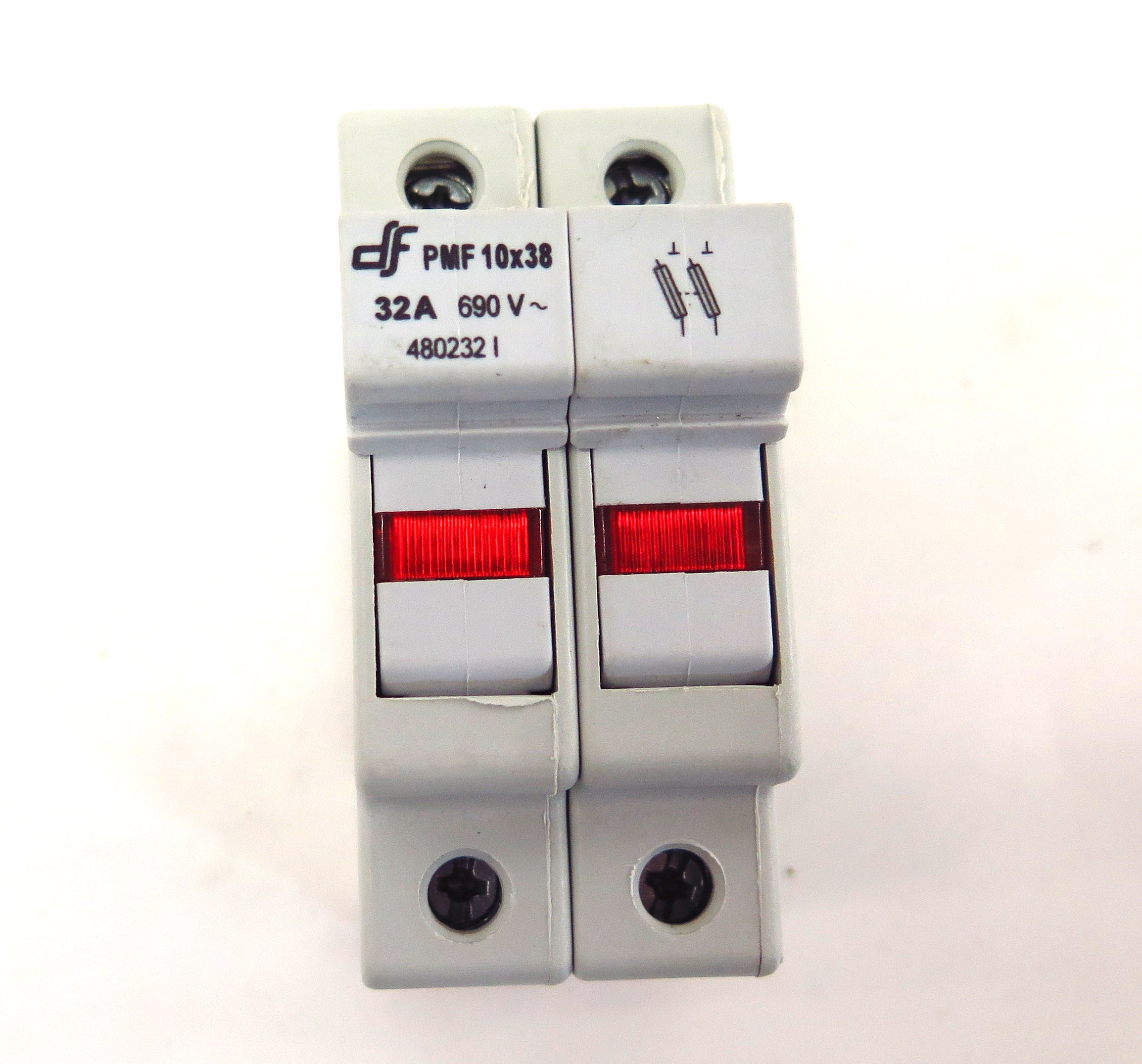 DF Electric Fuse Holder PMF 10X38 600VAC 32A (2) - Advance Operations