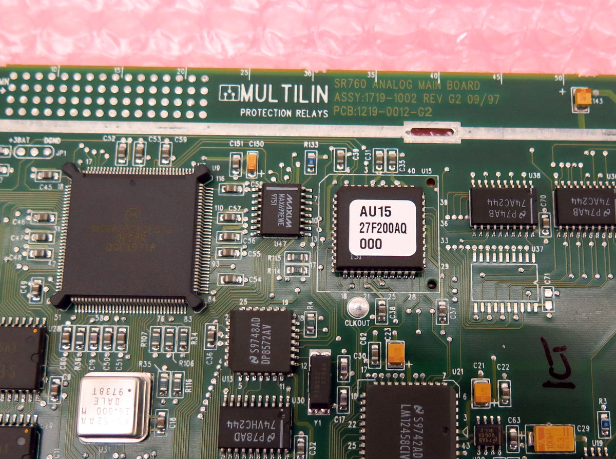 GE Multilin SR760 Analog Main Board PCB 1219-0012-G2  1719-1002 Rev G2 - Advance Operations
