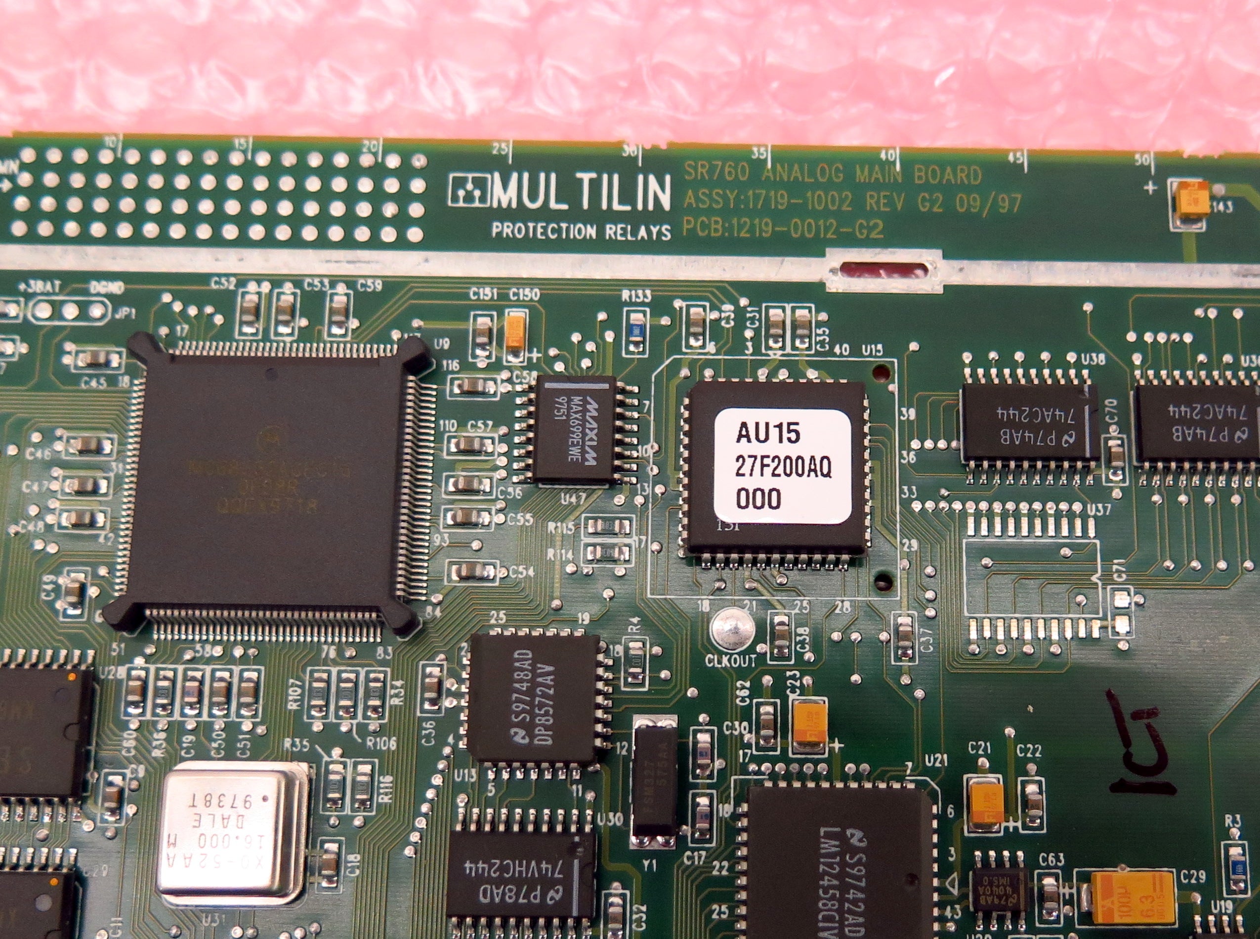 GE Multilin SR760 Analog Main Board PCB 1219-0012-G2  1719-1002 Rev G2 - Advance Operations
