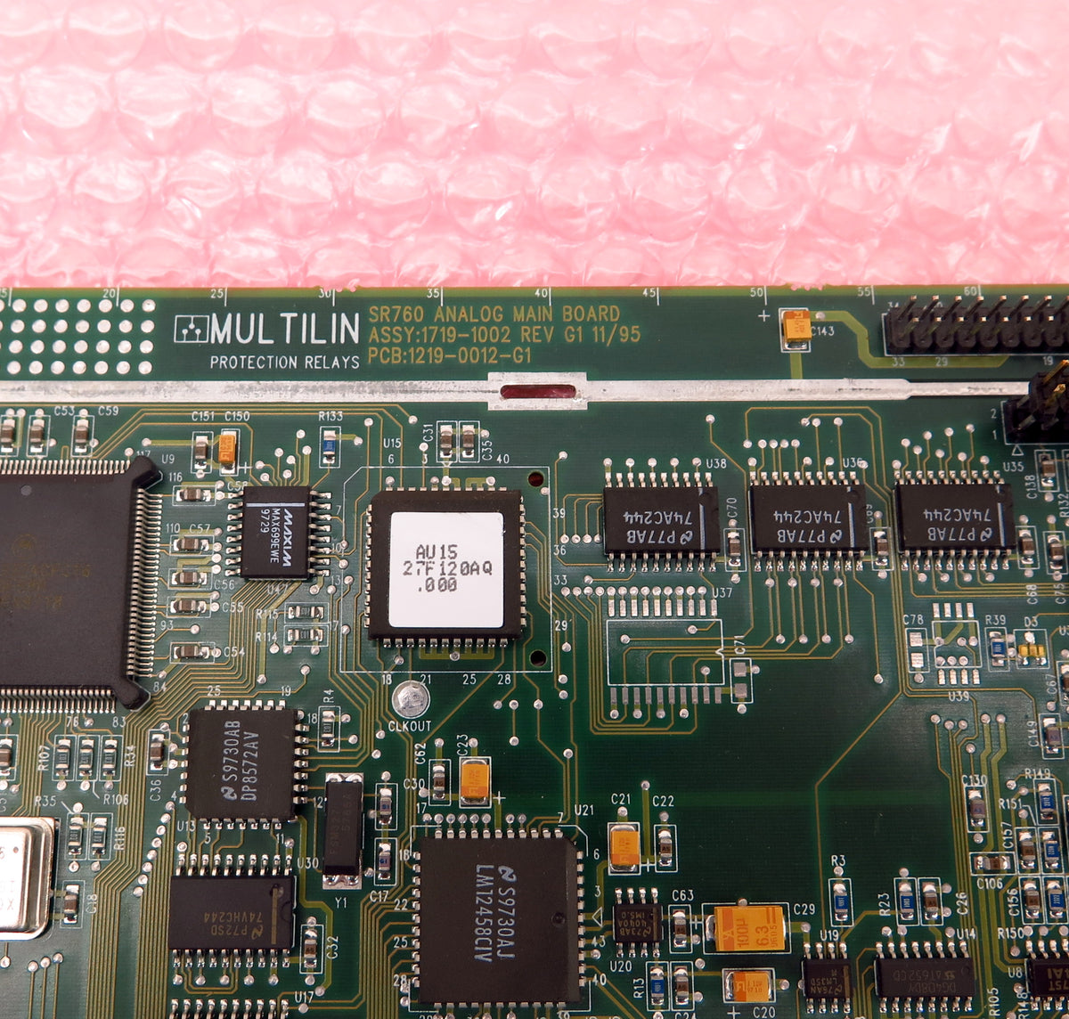 GE Multilin SR760 Analog Main Board PCB 1219-0012-G1 1719-1002 Rev G1 - Advance Operations