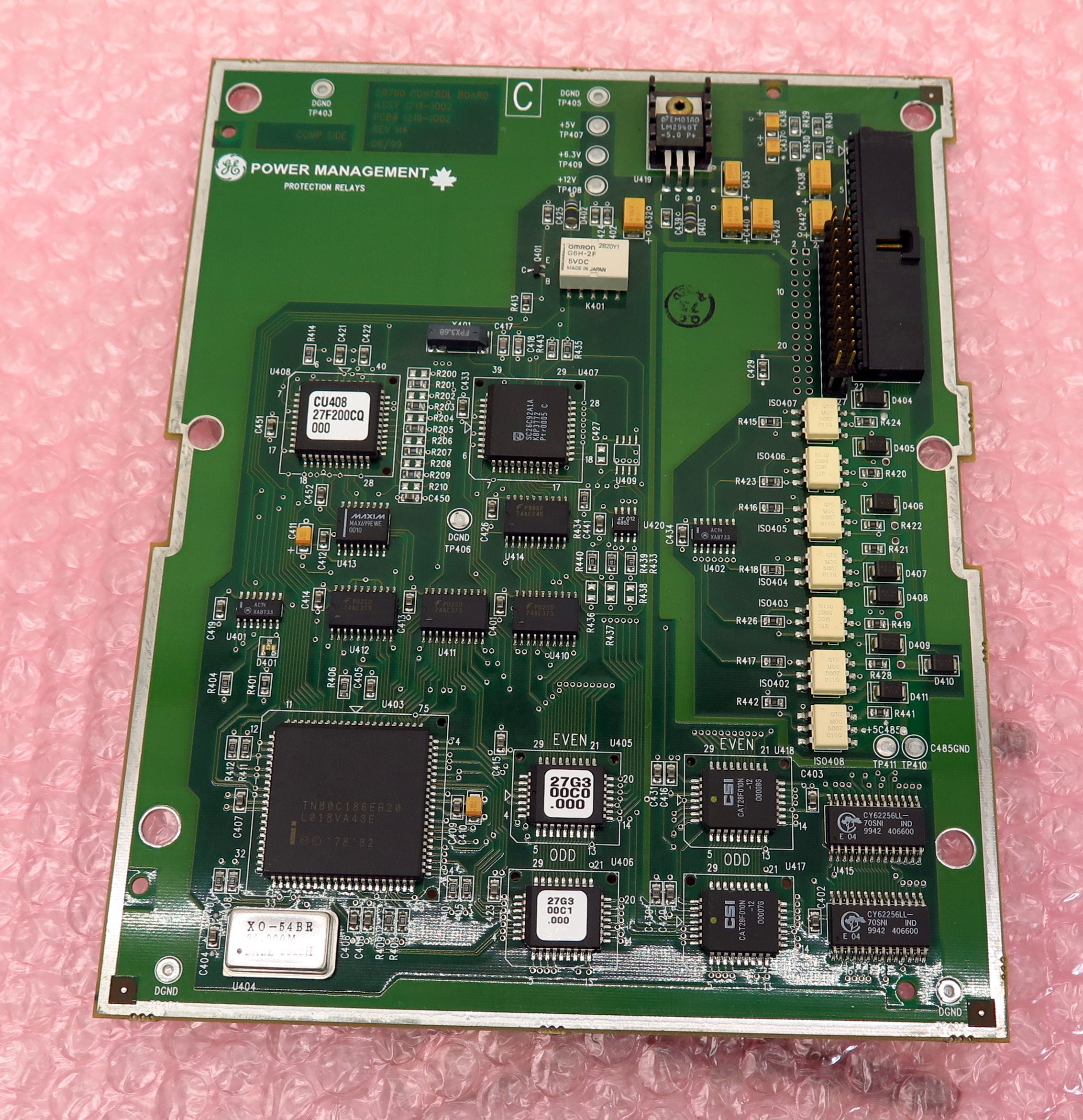 GE Multilin SR760 Control Board PCB 1219-1002 1719-1002 Rev H4 - Advance Operations