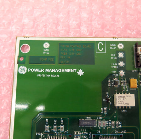 GE Multilin SR760 Control Board PCB 1219-1002 1719-1002 Rev H4 - Advance Operations