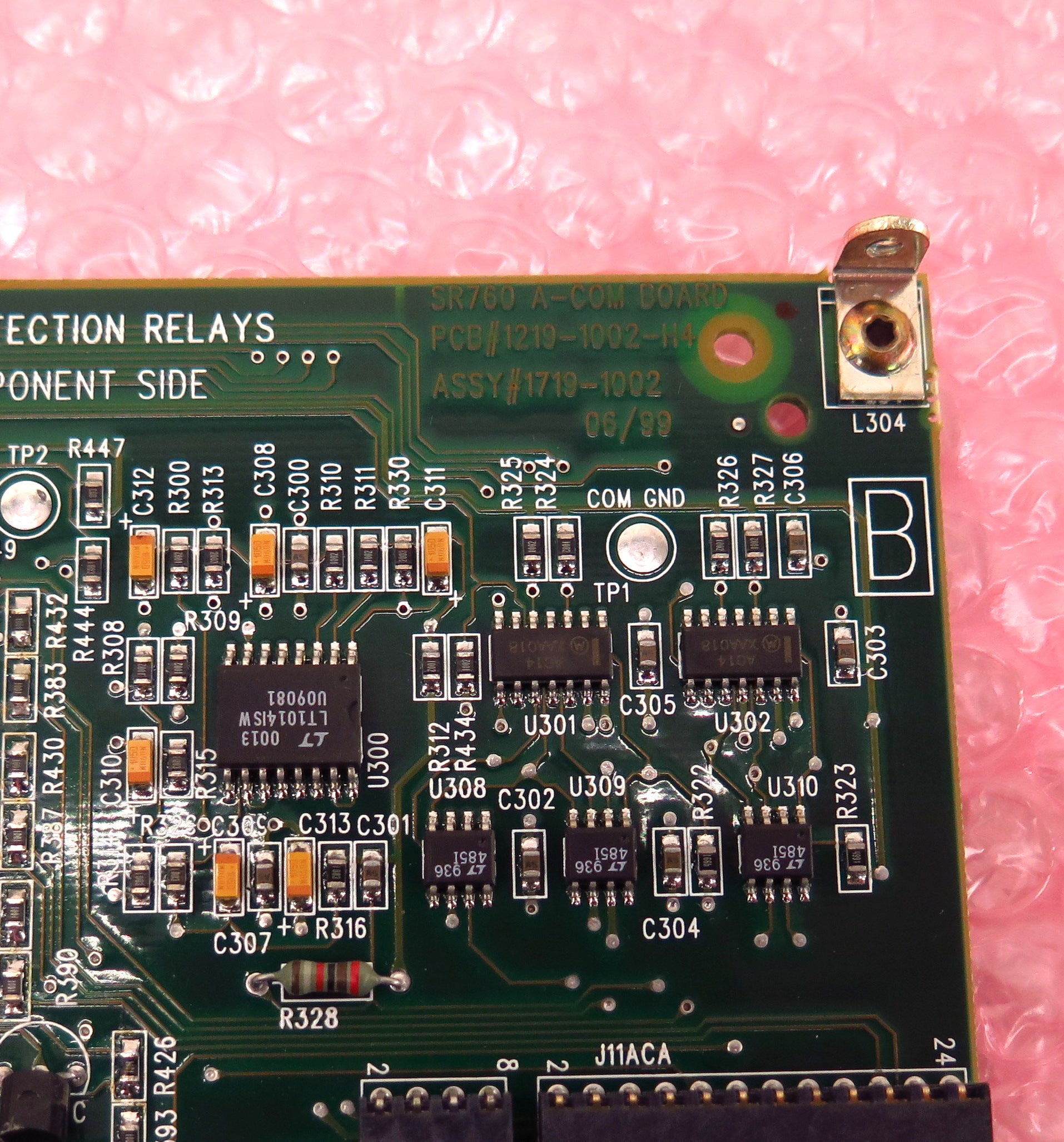 GE Multilin SR760 A-COM Board PCB 1219-1002-H4 1719-1002 Rev H4 - Advance Operations