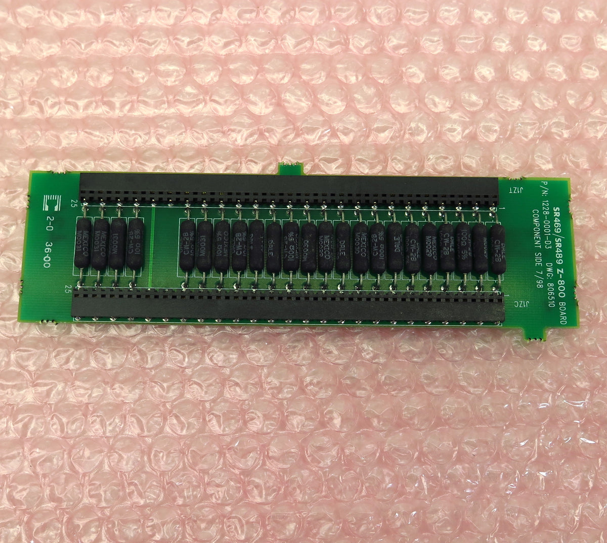 GE Multilin SR469/SR489 Z-800 Board 1228-0001-D3 - Advance Operations