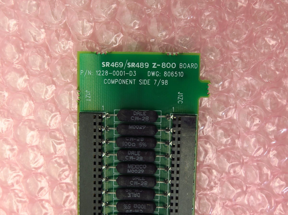 GE Multilin SR469/SR489 Z-800 Board 1228-0001-D3 - Advance Operations