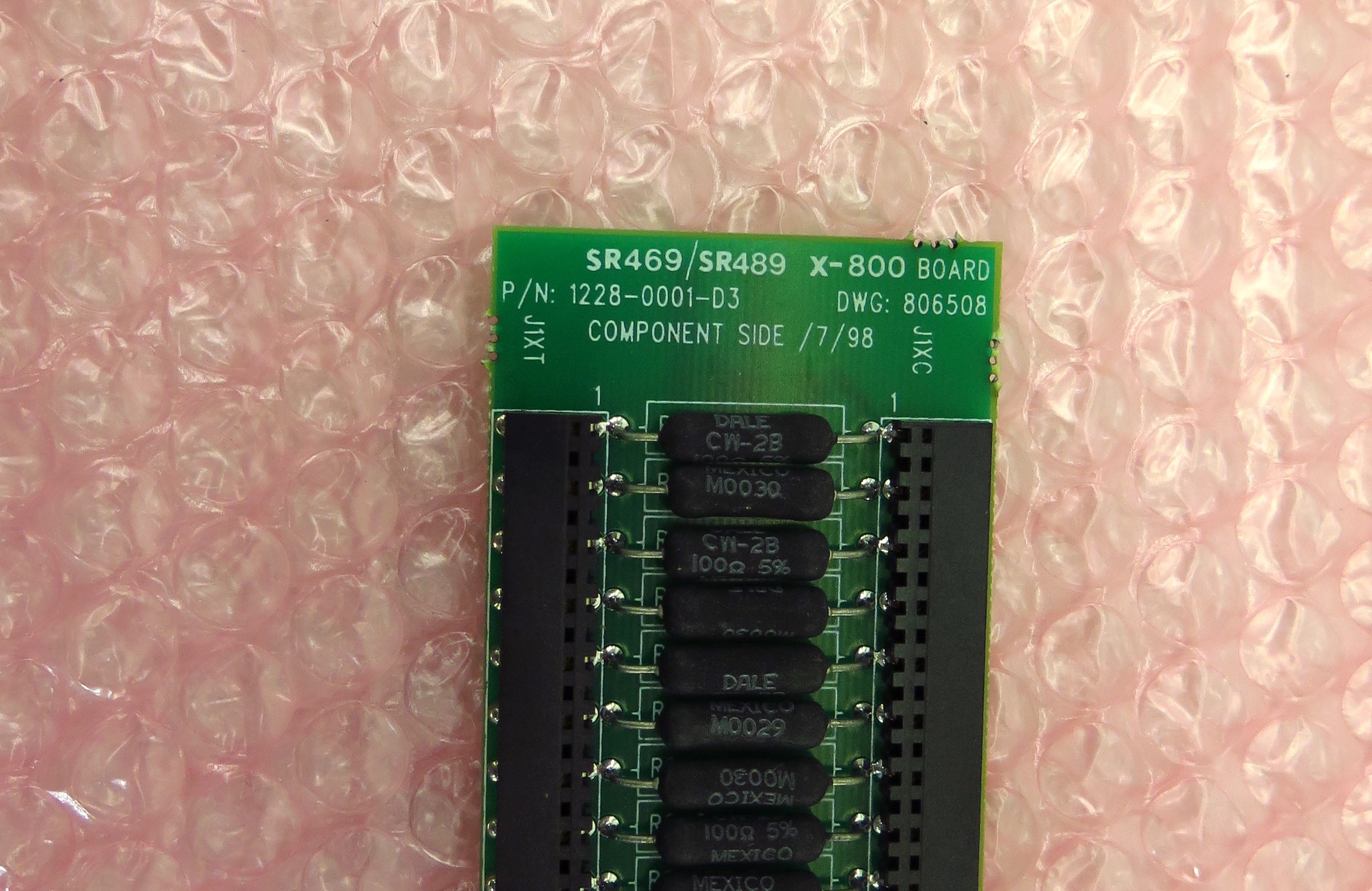 GE Multilin SR469/SR489 X-800 Board 1228-0001-D3 - Advance Operations