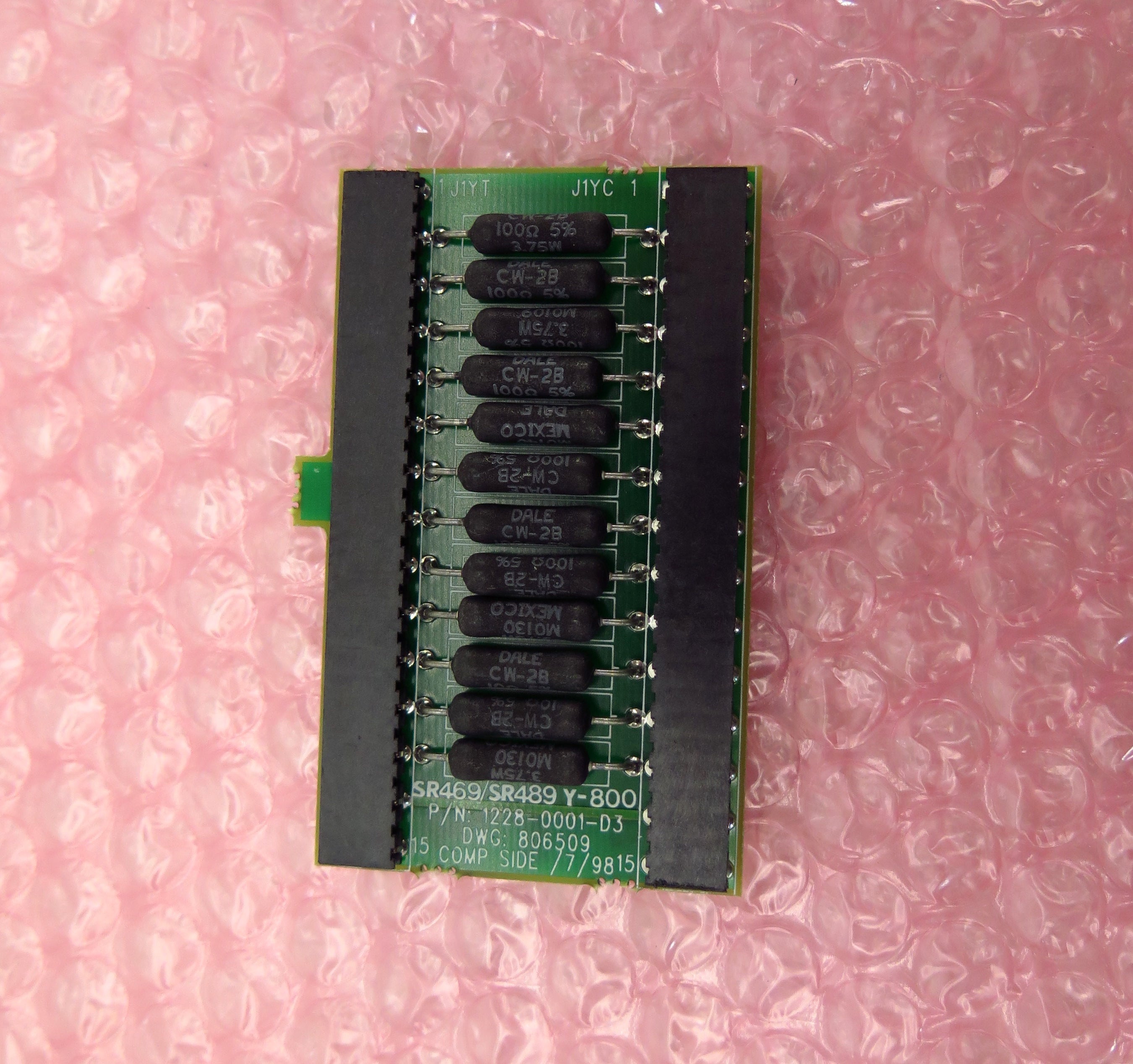 GE Multilin SR469/SR489 Y-800 Board 1228-0001-D3 - Advance Operations