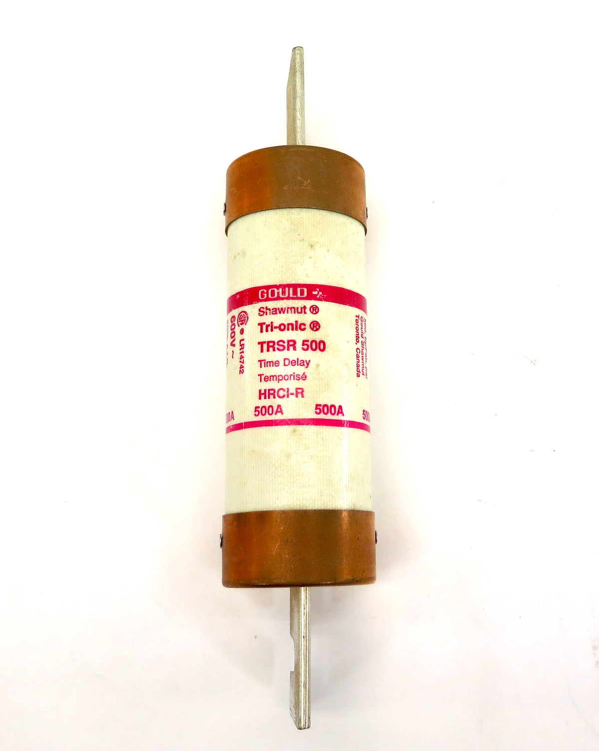 Gould Shawmut Tri-onic Time Delay Fuse TRSR500 TRSR 500 500A 600V - Advance Operations
