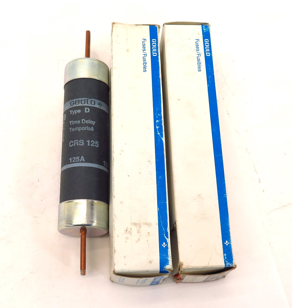 Gould Shawmut Time Delay Fuse CRS125 CRS 125 125A 600V (2) - Advance Operations