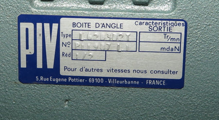 PIV Brevini Bevel Gearbox unit  L62B3D2T - Advance Operations