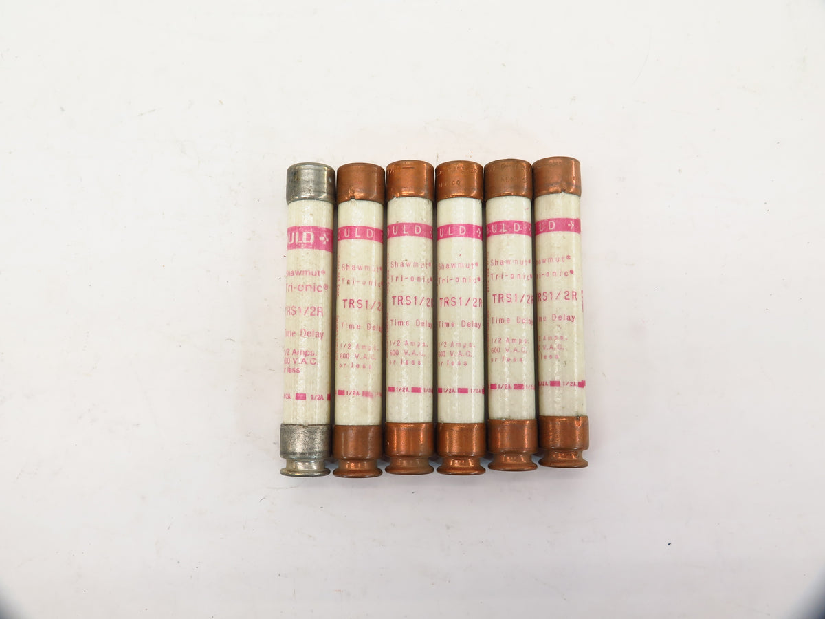 Gould Shawmut Time Delay Fuse TRS1/2R 1/2A 600V (6) - Advance Operations
