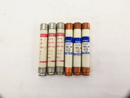 Ferraz Shawmut Time Delay Fuse TRS6-1/4R 6-1/4A 600V Mixed Lot (6) - Advance Operations