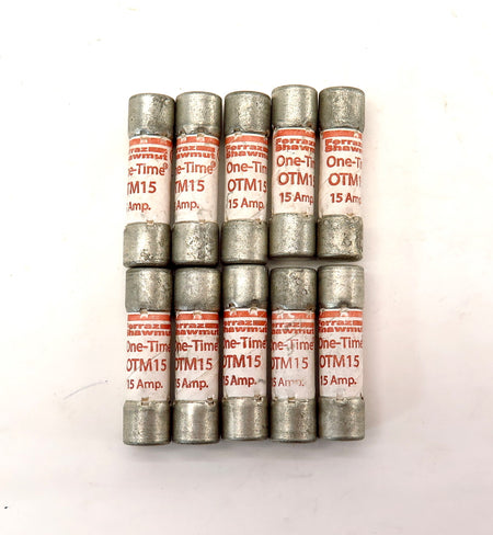 Ferraz Shawmut One-Time Fuse OTM15 15A 250V (10) - Advance Operations