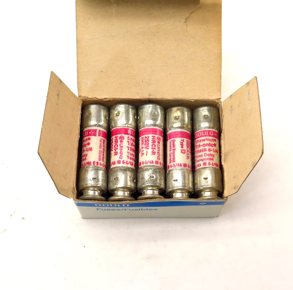 Gould shawmut Time Delay Fuse TRNR 6-1/4 6-1/4A 250V (10) - Advance Operations