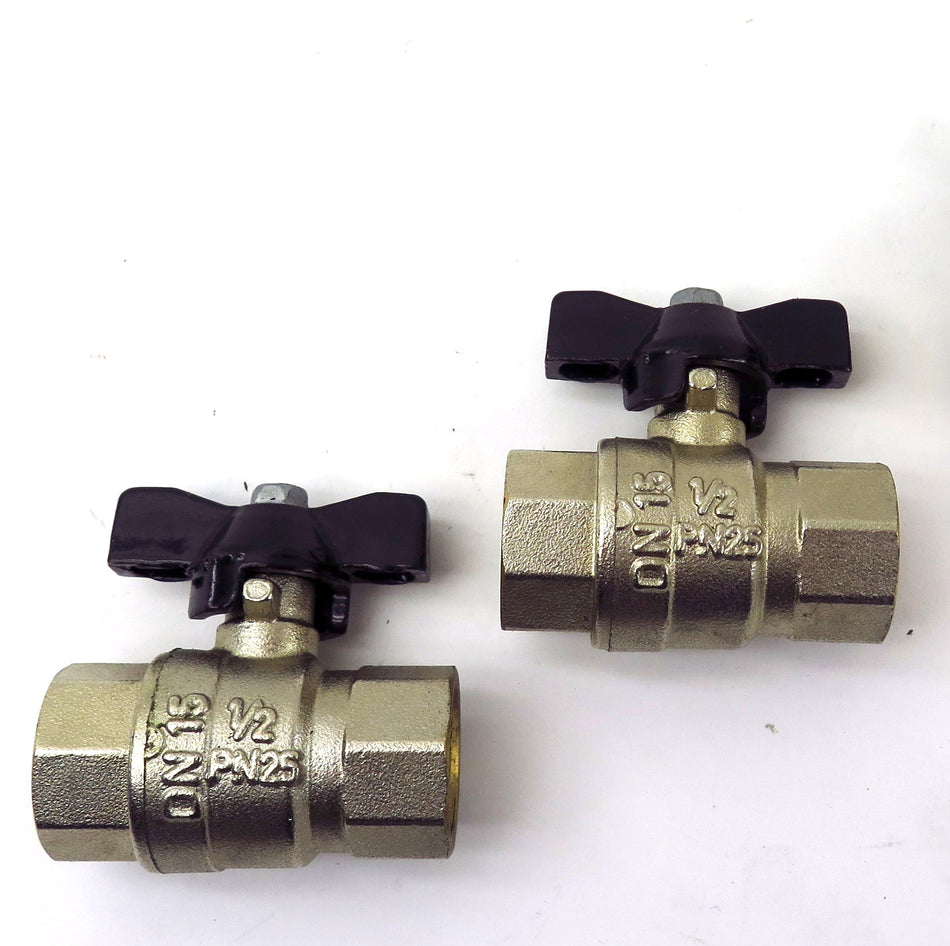 GMR T Handle Brass Ball Valve 1/2" NPT DN15 ACS08ACCNY190 (2) - Advance Operations