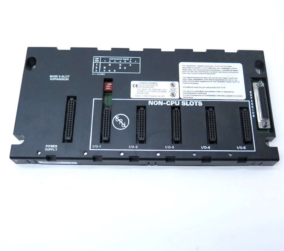 GE Fanuc 5 Slot Expansion EMI Enhanced IC693CHS398G - Advance Operations