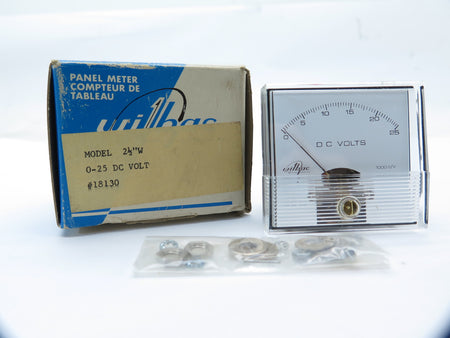 Simpson Panel Meter Model 2 1/2"W Range 0-25V DC - Advance Operations
