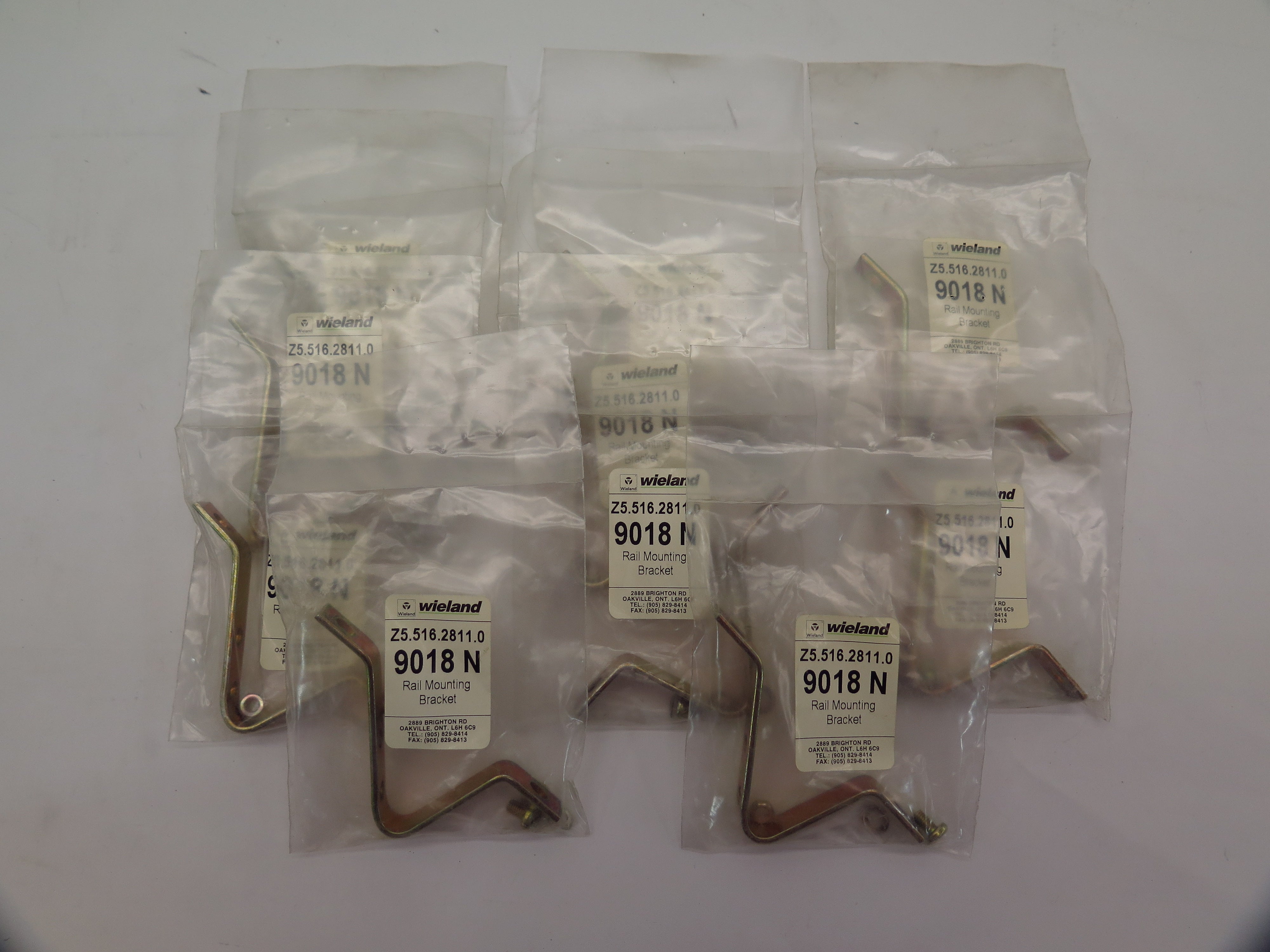 Wieland 9018 N Rail Mounting Bracket (Lot of 10) - Advance Operations