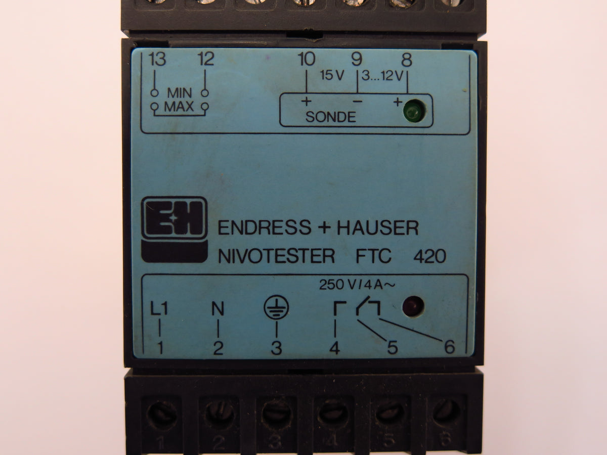 Endress & Hauser FTC 420 Nivotester Limit Switch 250V 4A - Advance Operations