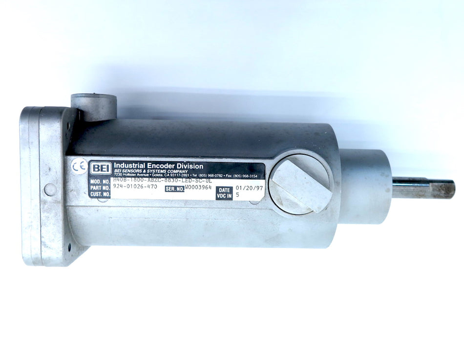 BEI Industrial Encoder 924-01026-470 H40B-1800-ABZC-8830-LED-SC-UL - Advance Operations