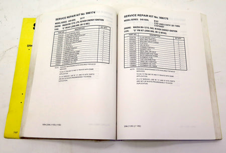 Hyster Lift Truck SRK Service Repair Kits Catalog 852871 - Advance Operations