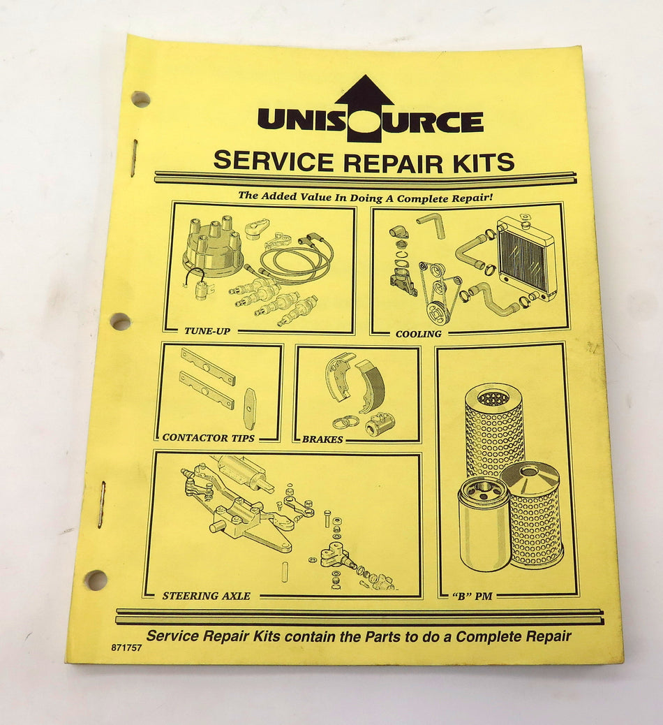 Unisource Lift Truck Caterpillar Clark Service Repair Kits Catalog 871757 - Advance Operations
