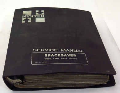 Hyster Spacesaver Lift Truck S60 / S120E Parts Manual 599765 - Advance Operations