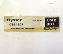 Load image into Gallery viewer, Hyster Hip Restraint RH 0364807 - Advance Operations
