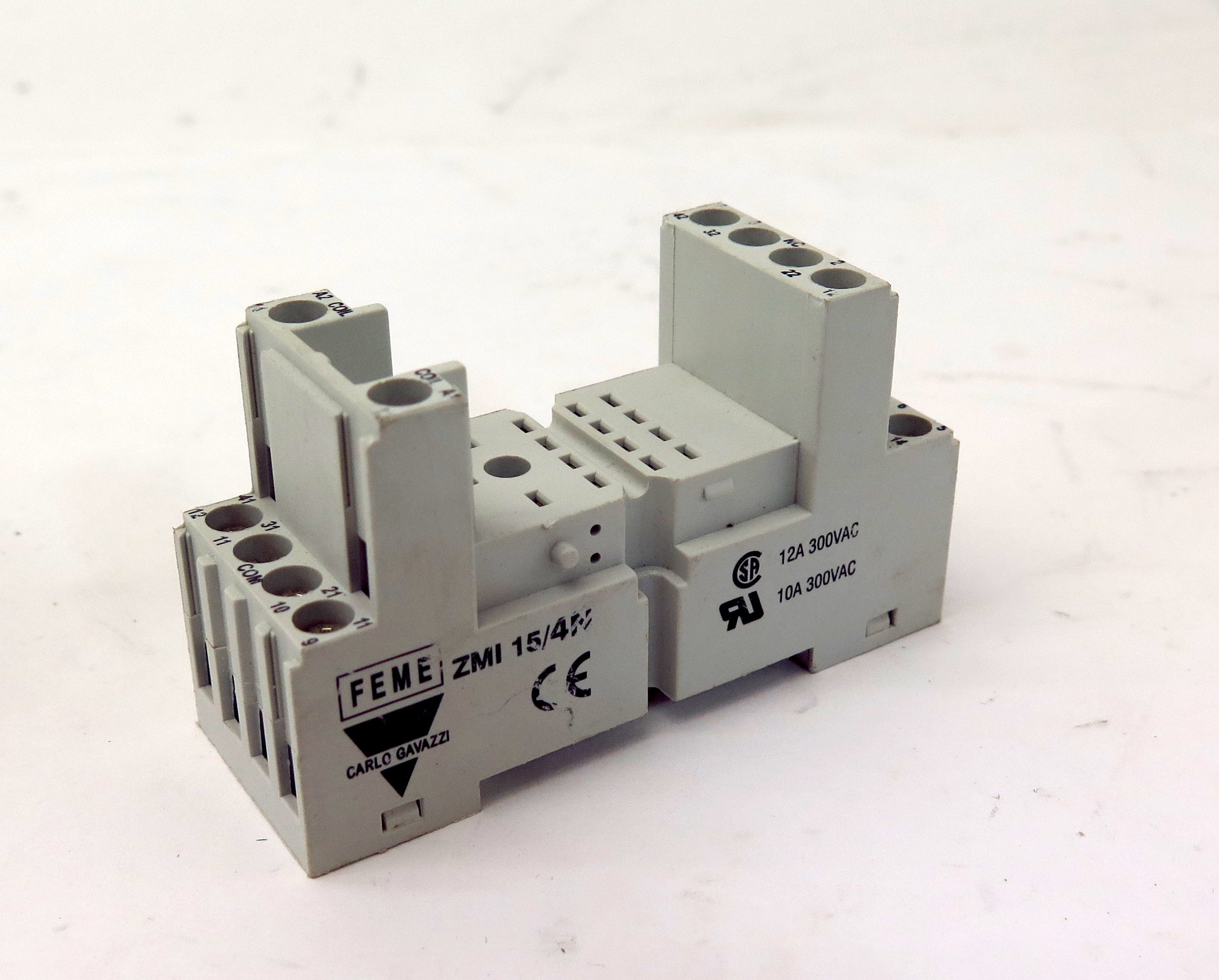 Carlo Gavazzi Relay Socket  Base ZMI 15/4N 12A 300VAC - Advance Operations