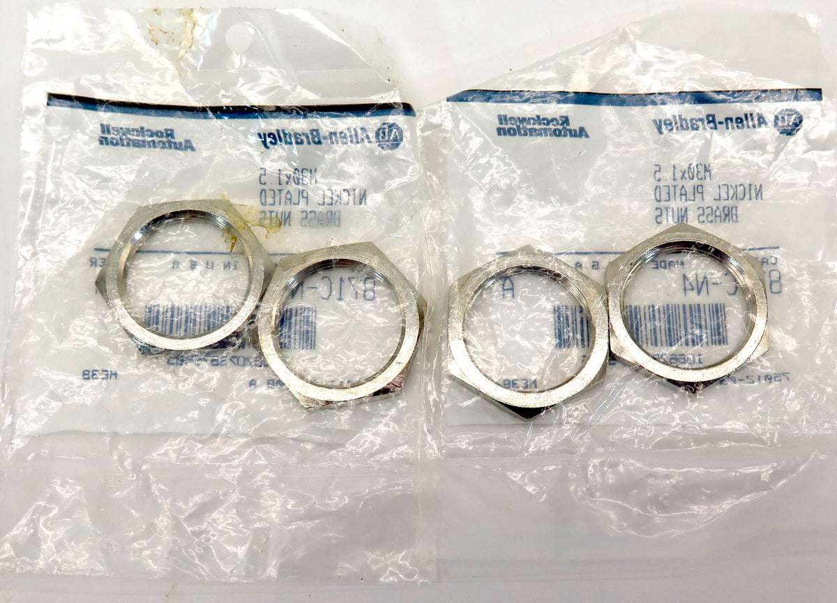 Allen-Bradley 871C-N4 Brass Nuts Nickel Plated (4 Nuts) - Advance Operations