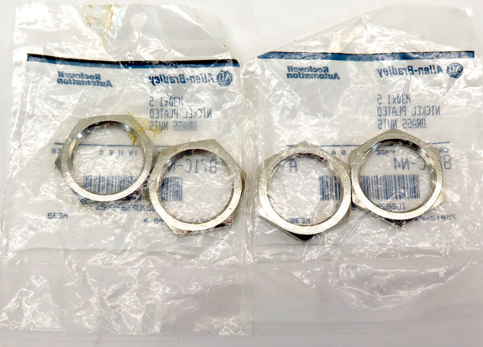 Allen-Bradley 871C-N4 Brass Nuts Nickel Plated (4 Nuts) - Advance Operations