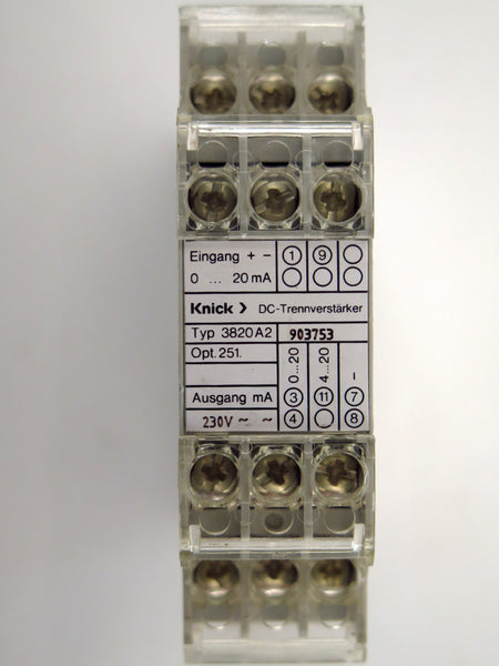 Knick 3820A2 Isolation Amplifier - Advance Operations