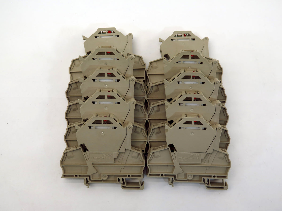 Weidmuller ZSI 2.5 Rail Mount Fuse Terminal (Lot of 10) - Advance Operations