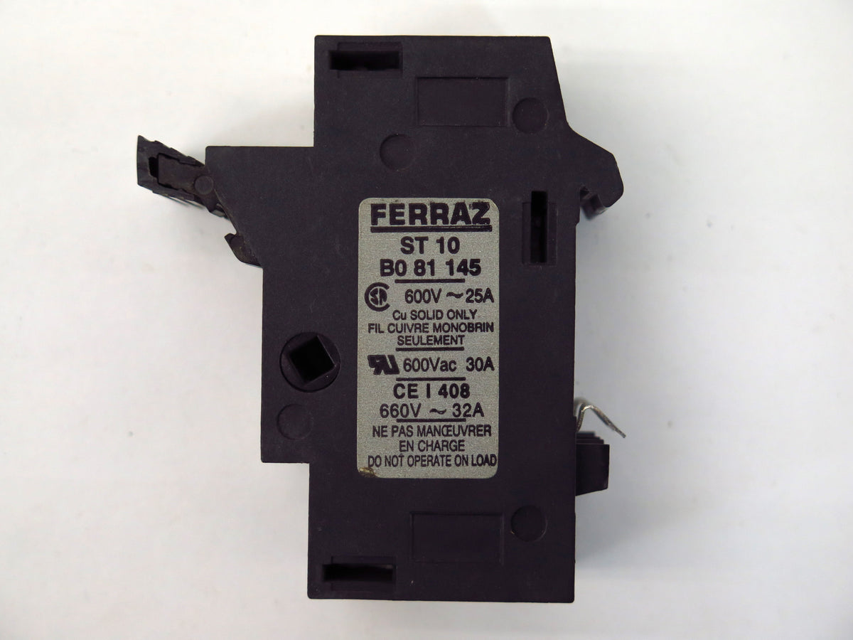 Ferraz ST10 B081145 600V 25A Fuse Holder (Lot of 2) - Advance Operations