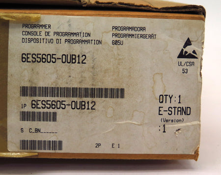 Siemens Simatic PG605U Hand Held Programming Unit 6ES5605-0UB12 - Advance Operations