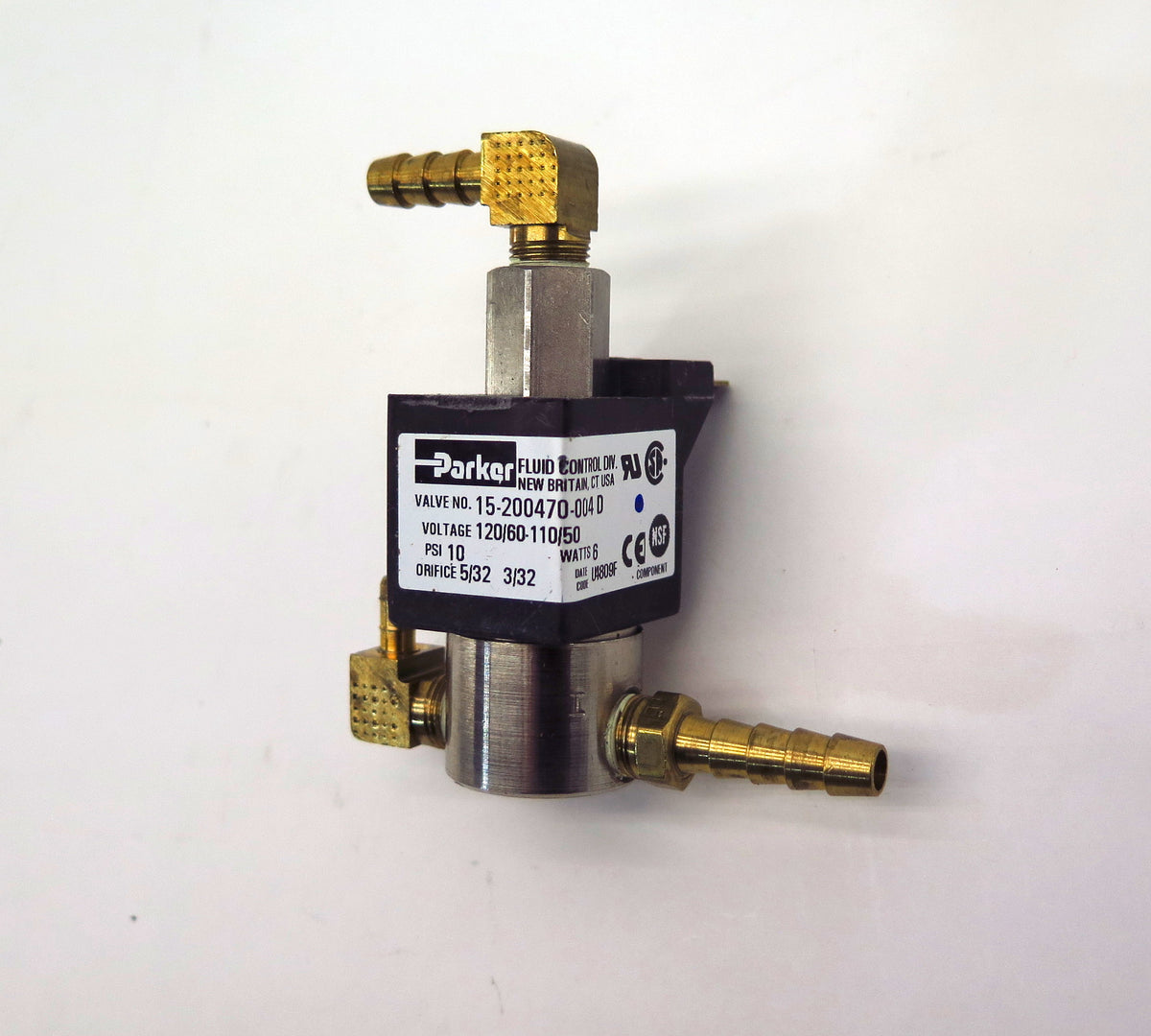 Parker Solenoid Valve 15-200470-004 "D" 10 Psi 110/120V - Advance Operations