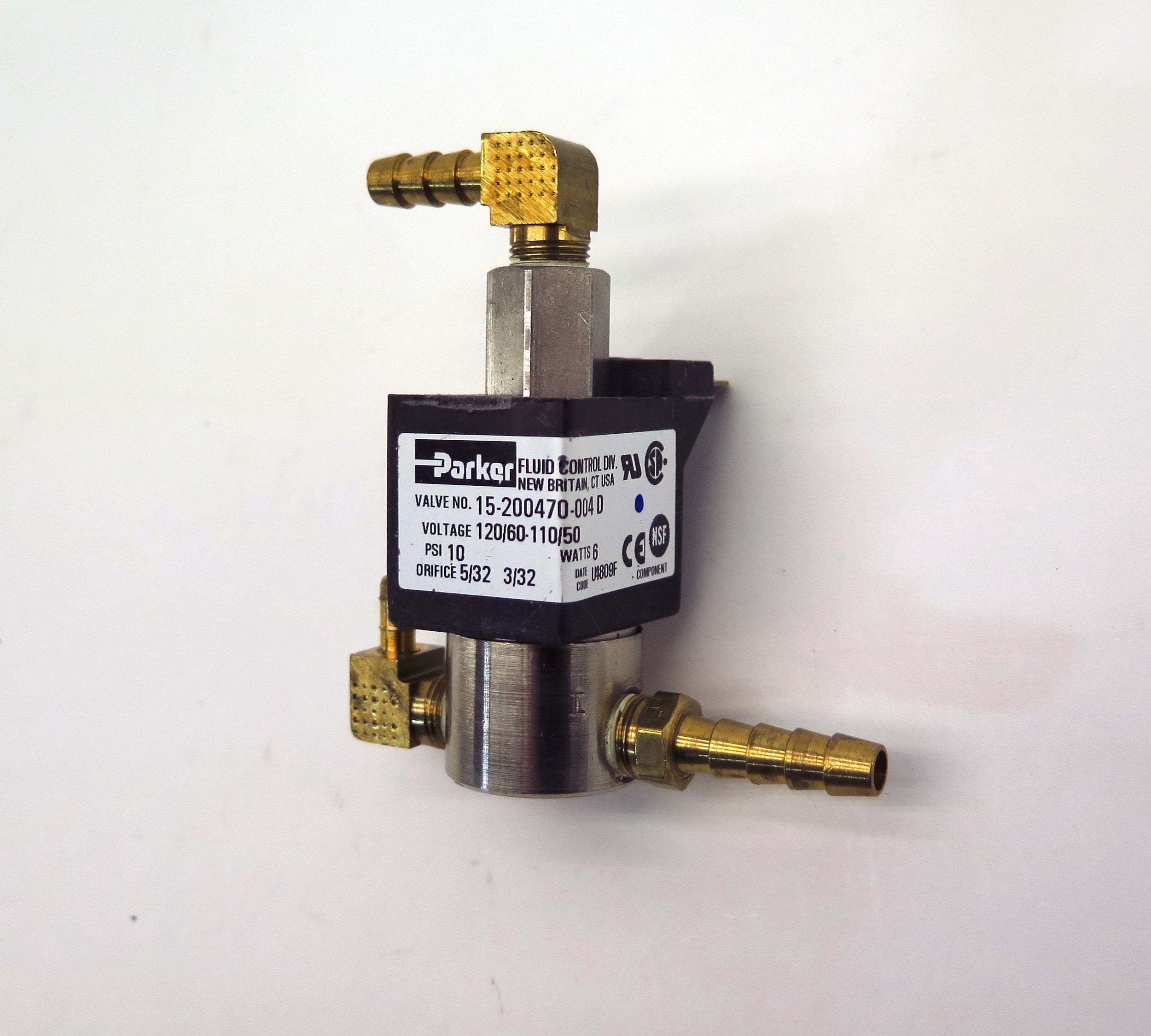 Parker Solenoid Valve 15-200470-004 "D" 10 Psi 110/120V - Advance Operations
