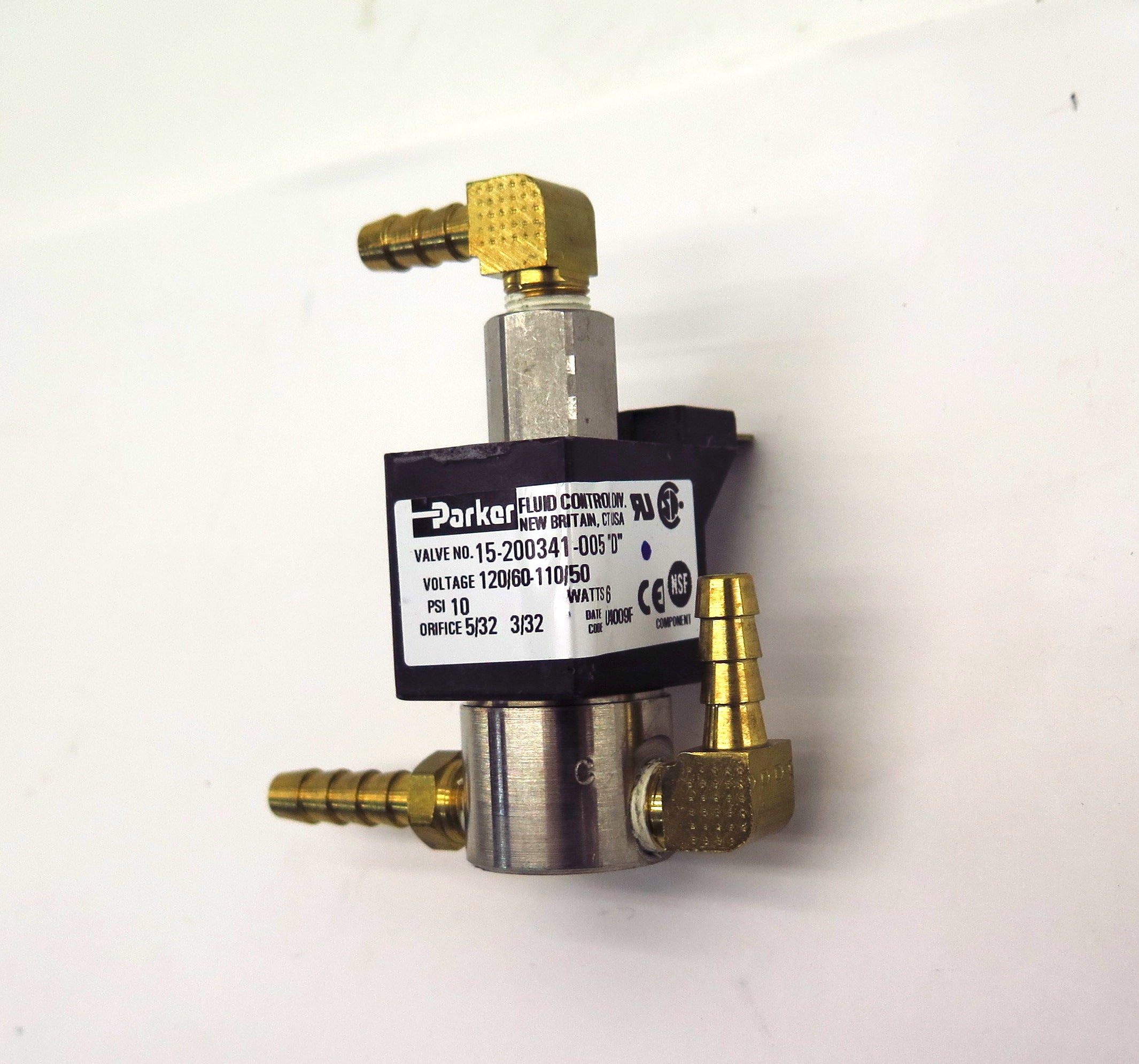 Parker Solenoid Valve 15-200341-005 "D" 10 Psi 110/120V - Advance Operations