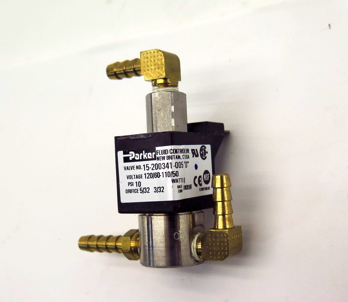 Parker Solenoid Valve 15-200341-005 "D" 10 Psi 110/120V - Advance Operations