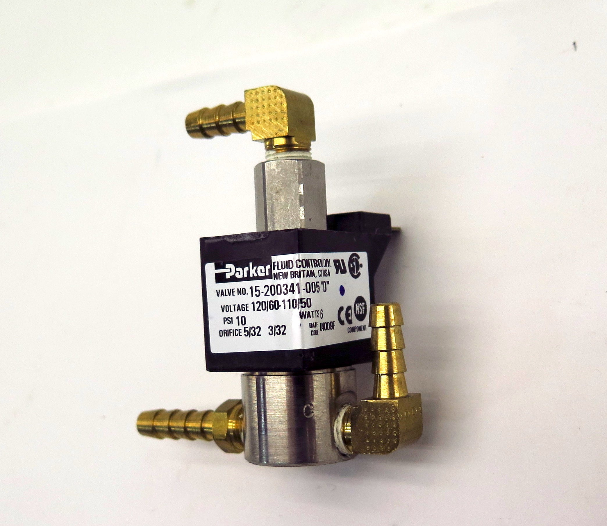 Parker Solenoid Valve 15-200341-005 "D" 10 Psi 110/120V - Advance Operations