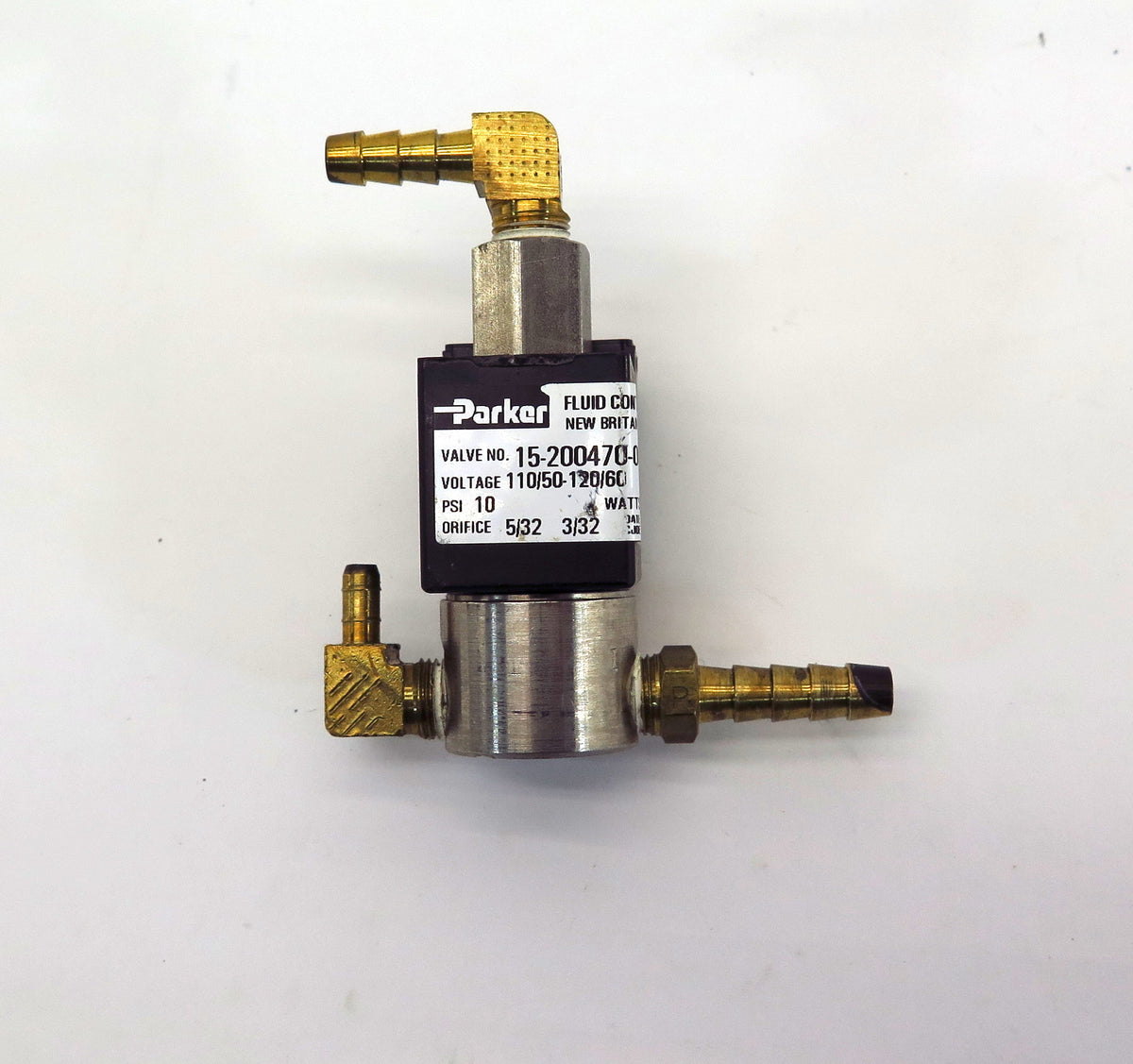 Parker Solenoid Valve 15-200470-004 "D" 10 Psi 110/120V - Advance Operations