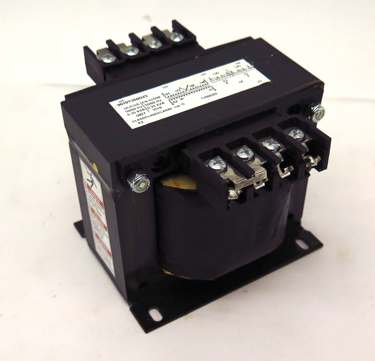 Square D Industrial Electric Control Transformer 9070T350D23 350 VA 120/240 Vac to 24 Vac - Advance Operations