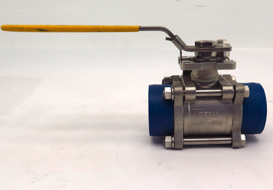 Bray FlowTek Flow-tek 3 Piece Stainless Steel Ball Valve 1-1/2" Socket Weld - Advance Operations