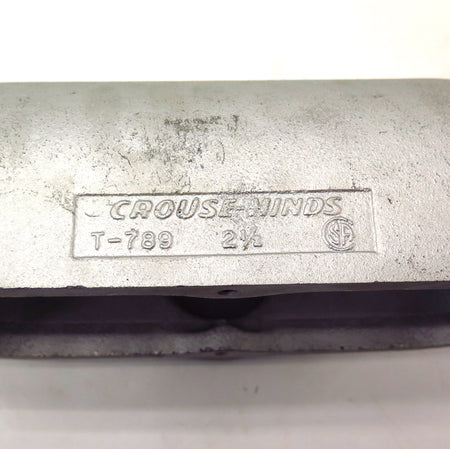 Crouse-Hinds T-789 Ductile Iron Condulet Conduit 2-1/2" With Steel Cover - Advance Operations