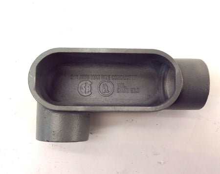 Killark Hubbell Iron Conduit Body LR57 Type LH 1-1/2" Gasket & Steel Cover - Advance Operations